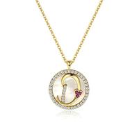 European Simple Crystal Twenty Six Letters Pendant Clavicle Chain Necklace Women Fashion Jewelry Present-A