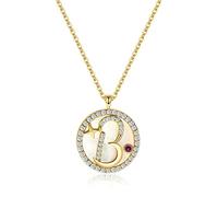 European Simple Crystal Twenty Six Letters Pendant Clavicle Chain Necklace Women Fashion Jewelry Present-A