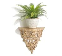European Sle Wall Mounted Floating Shelves Small Detive Display for Living Room Bedroom Kitchen Perfect Flower Pot and Art Ornament Rack