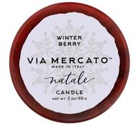 European Soaps, LLC, Via Mercato, Natale, Candle, Winter Berry, 3 oz (85 g)