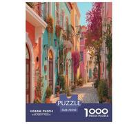 European Streets Jigsaw Puzzles Puzzle for Adults Kids 1000 Pieces Great Gifts Challenge Toy for Educational Games Gifts Eco-friendly Paper Puzzle 70x50cm/1000pcs