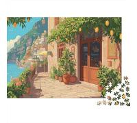 European Streets Jigsaw Puzzles Puzzle for Adults Kids 1000 Pieces Great Gifts Challenge Toy for Educational Games Gifts Eco-friendly Paper Puzzle 70x50cm/1000pcs