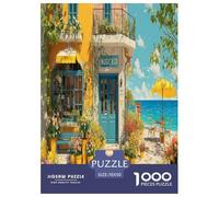 European Streets Jigsaw Puzzles Puzzle for Adults Kids 1000 Pieces Great Gifts Challenge Toy for Educational Games Gifts Eco-friendly Paper Puzzle 70x50cm/1000pcs