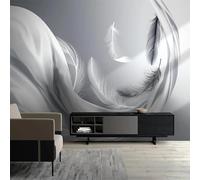 European Style 3D Animal Feathers 368(W) X254(H) Cm Photo Murals Wallpaper Living Room Hotel Luxury Background Wall Painting Decor Peel And Stick Wall Posters Self-Adhesive Wall Art -5500878