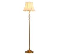 European Style 63in Fabric Floor Lamp - Vertical Light for Sofa Corner, Eye Protection Bedside Standing Reading Light, Rust-Proof Iron Tall Lamp for Luxury Home Office