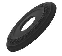 European Style Black Ceiling Medallion Ring Lightweight Pu Molded Ceiling Light Trim Plate with Ornate Hollow Detailing Resistant to Environmental Changes and Chandeliers