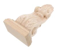 European Style Carved Wood Corbels Decorative Shelf Bracket | Solid Wood, Beige Finish, Paintable Surface, Interior Renovation for Fireplace Mantel, Pediments and Cabinetry