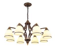 european style chandelier,e27 american iron retro chandelier,for living room bedroom study dining room,nordic creative simple ceiling lamp-black gold 10