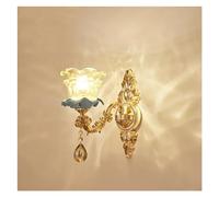 European-Style Chandelier Villa Living Room Atmospheric Gold Crystal Chandeliers Atmospheric Ceramic Crystal lamp, Pendant Light