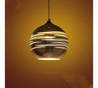 European style Creative 3D Stained Glass Ball Chandelier Pendant light industrial modern Socket Funnel Clear Hanging Lamp Decorative Lighting Ceiling Simple Light Fixtures for Kitchen Living Room