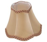 European Style Fabric Lamp Shade with E27 Hole, Bell Shaped | Detachable Cloth and Iron Build, 4.2cm Opening, Soft Light Diffusion for Office Décor