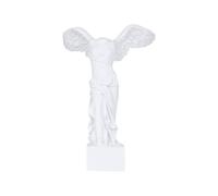 European Style Goddess of Victory Sculpture - Abstract Resin Statue, 15x10x10cm Decorative Ornament for Home, Office, and Art Collection - Black Finish