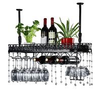 European Style Hanging Wine Glass Rrack Ceiling Creative Bar Wine Rack Glass Holder Hanging Goblet Holder for Kitchen Bar - Black,White,Bronze