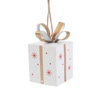 European Style Holiday Bauble 8cm Manual Crafted(White)
