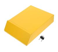 European Style Iron Suggestion Box Mail Box with Lock Yellow