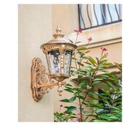 European Style LED Waterproof Lotus Flower Wall Lamp - Retro Outdoor Landscape Light for Garden, Villa, Balcony, Hallway, Ideal Bedroom and Courtyard Decor