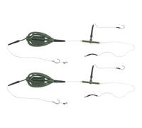 European Style Long Line Carp Nesting Device Fishing Game Bait Feeder Cage Wire Hook Tackle Trap Inline Method Insert Weight Sinking Fisherman Lure Equipment River Lake Tackle, 2 (48g)