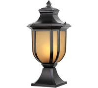 European Style Outdoor Waterproof Landscape s Post Light, Garden Pillar Lights e Exterior Courtyard Column Lamp for Patio Rainproof AlumiExpression artistique m Fence e 26 Base