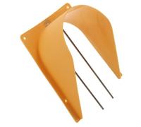 European Style Pigeon Cage Door Accessory Yellow Plastic | Stainless Steel Parts, One Way Design, Simple Installation, Reliable Performance