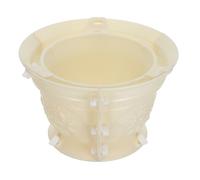 European Style Plastic Concrete Planter Mold for Bonsai Pots | Beige Finish, User-friendly DIY Crafting Tool, Balcony Gardening Use, Creative Expression for Flower Pots