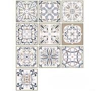 European Style PVC Wall Decals Featuring Geometric Abstract Patterns For Kitchen Bathroom Wall Art And Modern Home Interior Decoration(B)