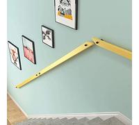 European Style Solid Wood Stair il - Wall Mounted Indoor/Outdoor Staircase Railing Customizable 1ft-20ft Length for Steps Safety & Elegance