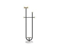 European Style Suit Stand,Light Luxury Display Stand with Marble Base,Coat Pipe Shelf with Stainless Steel Storage Rack and 6 Hooks,for Entryway,Living Room,165cm(Size:165 * 52CM,Color:A)
