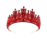 European style wedding hair accessories colorful crystal birthday bride crown tiara