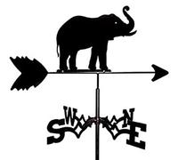 European Style Wrought Iron Roof Wind Vane - Yard Decoration Weathervane Kit for Outdoor Garden Lawn