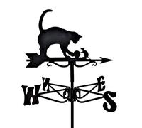 European Style Wrought Iron Roof Wind Vane - Yard Decoration Weathervane Kit for Outdoor Garden Lawn