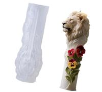 European Styles 3D Lions Silicone Mold for Do It Yourself Crafting and Home Decors Artistic Elastomer Cast