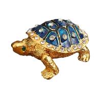 European Styles Metal Turtles Decorative Box Handcrafted Jewelry Storage Container For Valuables Antique Gold Jewelry Box For Homes Decors