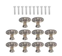 European Styles Round Cabinet Pull Solids Drawer Handle Kitchen Cabinet Knob for Wardrobe Dresser Smooth Grip Drawer Pull