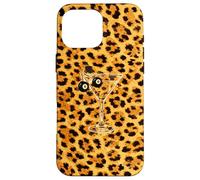 European Summer Aesthetic Martini Cocktail On Leopard Case for iPhone 16 Pro Max