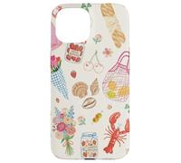 European Summer Girly Preppy Coastal Bow Beachy Collage Case for iPhone 15