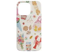 European Summer Girly Preppy Coastal Bow Beachy Collage Case for iPhone 15 Pro Max