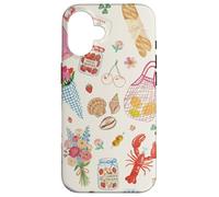 European Summer Girly Preppy Coastal Bow Beachy Collage Case for iPhone 16