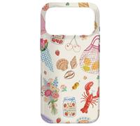 European Summer Girly Preppy Coastal Bow Beachy Collage Case for iPhone 17 Pro Max