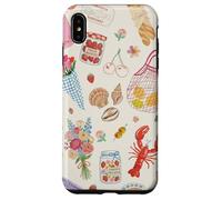 European Summer Girly Preppy Coastal Bow Beachy Collage Case for iPhone XS Max