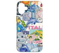 European Summer Italy Coastal Sea Shells Oyster & Lemon Case for iPhone 16 Plus