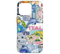 European Summer Italy Coastal Sea Shells Oyster & Lemon Case for iPhone 16 Pro