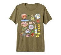 European Summer Limoncello Rome Italy Lemons Portugal Olive Premium T-Shirt
