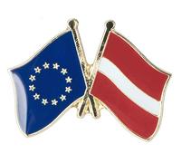 European Union EU Austria Austrian Friendship Flag Metal Pin Badge