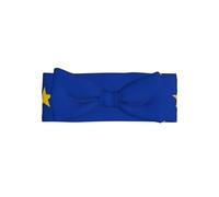 European Union Flag Baby Bow Headband-Soft Stretchy for 0-6 Months