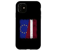 European Union Latvia Half Flag EU Latvian Heritage Case for iPhone 11