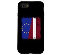 European Union Latvia Half Flag EU Latvian Heritage Case for iPhone SE (2020) / 7/8