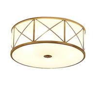 European Vintage Brass Ceiling Light, Indoor Glass Shade Copper Ceiling Light Fixture, Home Lighting Decor Fixtures for Bedroom Living Room Entryway Kitchen Dining Room (Size : 35cm)