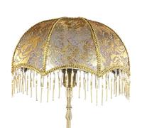 European Vintage Lamp Shade: 7.87x7.48 Inch Tassels Victorian Fringe Decorative Dome Pendant Shade for E27 Lamps