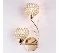 European Wall Light Amen Minimalist d Crystal Hollow Double Head Wall Lamp Personality Modern - Bedroom Bedside Lamp Aisle Corridor Lighting Dream LED Warm Light Atmosphere Decor Crystal Wall