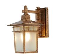 European Wall Light American Country V-intage Outdoor Wall Lantern Retro Garden Light Florence Aluminum Glass,Luxury